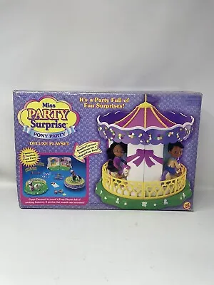 Toy Biz Miss Party Surprise Pony Party Deluxe Playset 1999 NEW In OPEN BOX AA • $34.95