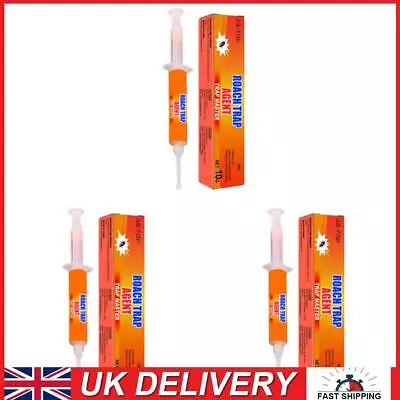 3Pcs Cockroach Gel Bait Effectively Roach Killer Indoor Infestation For Home Kit • £7.29