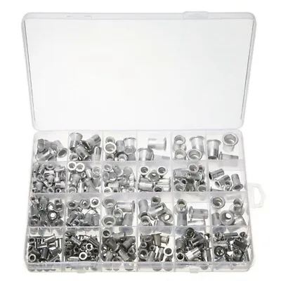 300 Aluminum Rivet Nut Rivnut Nutsert Kit 150pcs Metric + 150pcs SAE USA Seller • $17.99