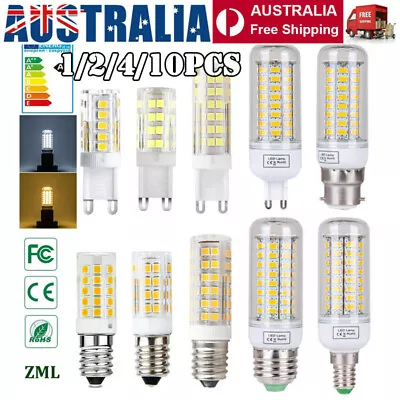 1/4/10 LED Corn Bulb E27 E14 B22 5W 7W 10W 12W 15W 5730SMD Globe Lamp Spot Light • $6.99