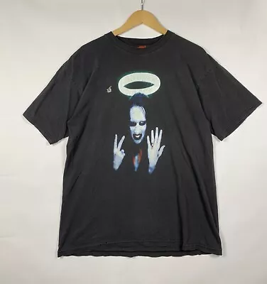 Vintage Marilyn Manson T-Shirt Wasn’t Born With Enough Middle Fingers 1997 Large • $165