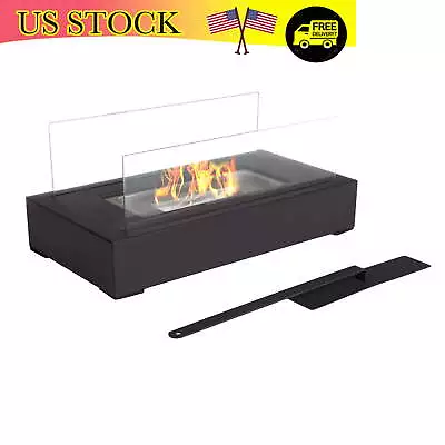 Ethanol Tabletop Fireplace Rectangular Indoor Outdoor Ventless Fireplace 360View • $34.70