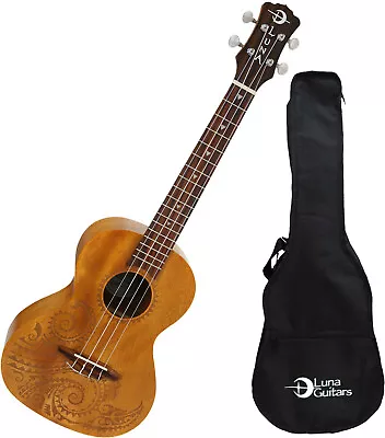 Luna Uke Tattoo Tenor Mahogany • $149