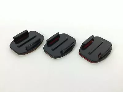 3 X Flat Base Sticky Tab Quick Release Mounts For GoPro & Most Action Cameras AU • $17.95