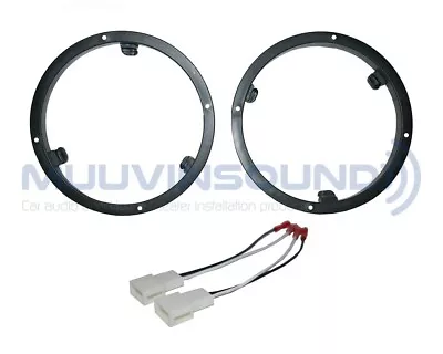 6.5  Car Speaker Adapter Brackets + Harnesses For Aftermarket Speakers MI27 • $24.99