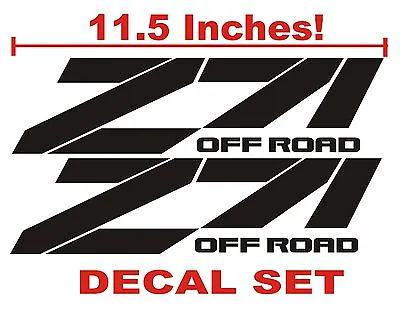 Z71 Truck Bed Decals BLACK (Set) For Chevrolet Silverado • $12.99