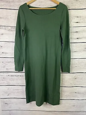 J. Jill Sweater Dress Womens Small Green Wool Blend Long Sleeve Soft Casual • $24.99