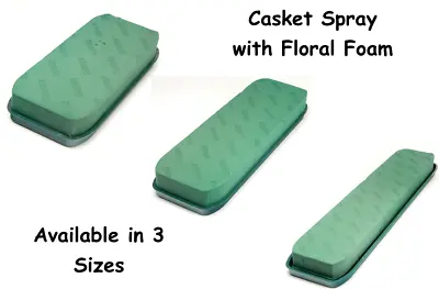 Oasis® Casket Tray With Floral Foam WET Green NaylorBase Various Sizes • £25.19