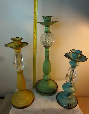 Vintage Iron Candle Stick Holders • $20
