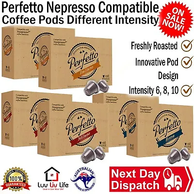 $43.24 • Buy Nespresso Compatible Coffee Pods Capsules Various Intensity Flavours 120 Packs