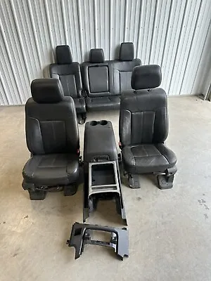 2011-2016 Ford F250 F350 Lariat Leather Front & Rear Seats W/console Driver • $2700