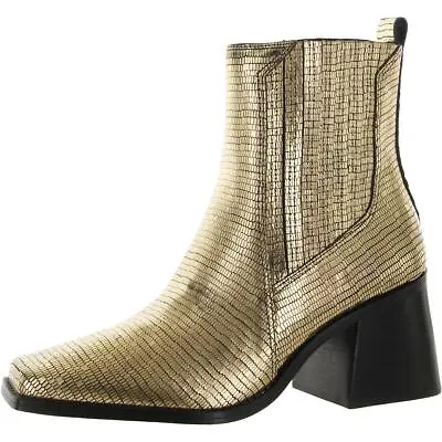 Vince Camuto Womens Sojetta Leather Stretch Ankle Boots Shoes BHFO 5878 • $30.99