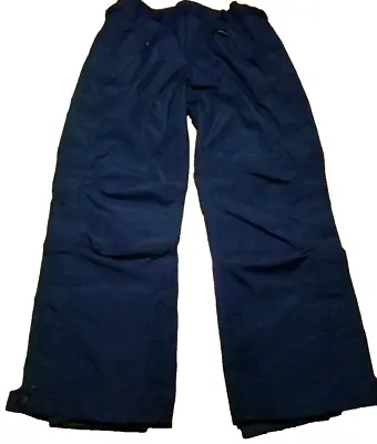 VTG Eddie Bauer Mens Size Medium Ebtek Gore Tex Navy Blue Ski Snow Pants • $24.99