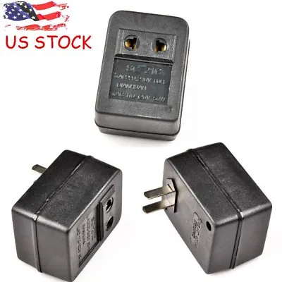 Universal Voltage Converter Adaptor 50W Step Up 110V-220V Transformer US Plug • $7.95