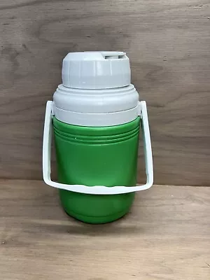 VTG‼ Coleman 1/3 Gallon Insulated Water Jug Cooler #5542 Green & White • VGC! • $19.99