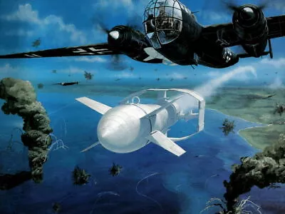 V0964 Dornier Do 217 German Bomber Aircraft WW2 Painting WALL POSTER PRINT AU • $71.45