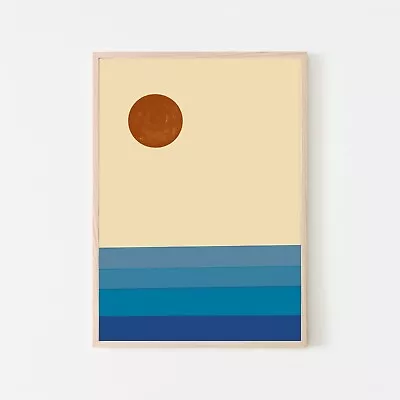 $57.47 • Buy Landscape Abstract Minimalist Mid Century Wall Art Print. Great Home Decor