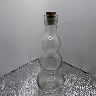 Medicine Bottle With Cork Stopper - Morey Glass Co • $9