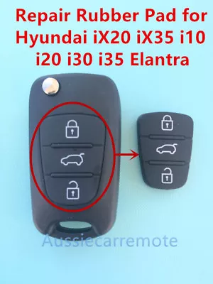 $4.50 • Buy Remote Flip Key Case Repair Rubber Pad For Hyundai IX20 IX35 I20 I30 I35 Elantra