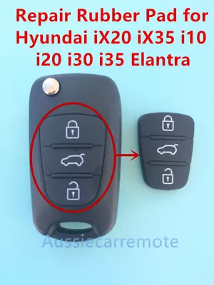 Remote Flip Key Case Repair Rubber Pad For Hyundai IX20 IX35 I20 I30 I35 Elantra • $4.50