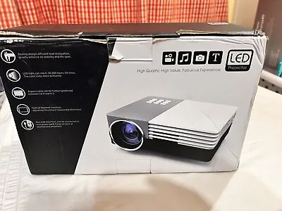 LED High-Resolution Mini Projector TFT LCD 1080 Pixels HD Multimedia • $22