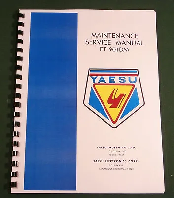 Yaesu FT-901DM /FT-902DM Service Manual:11 X17  Wiring Diagrams & Plastic Covers • $31.50