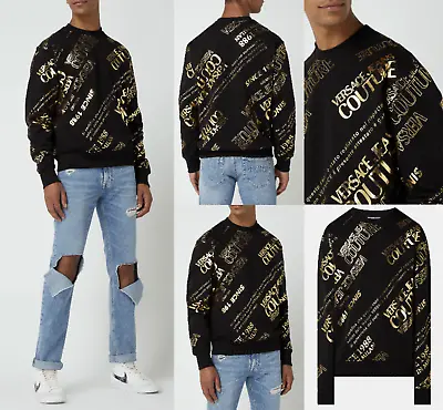 VERSACE JEANS COUTURE Brushed Warranty Sweater Sweatshirt Sweater Jumper WOW • $194.35