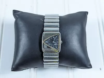 SEIKO Quartz 4N00-5289 Stainless Watch Vintage Asymmetrical Square Triangle Face • $29.95