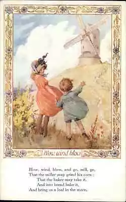 Margaret W Tarrant Medici Children Windmill Nursery Rhyme Vintage Postcard • $7.05