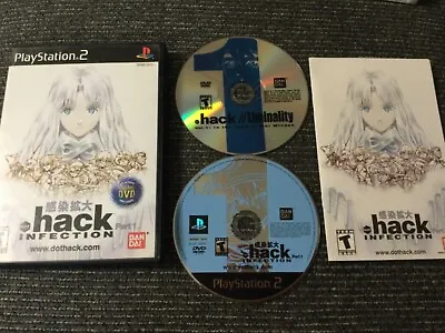 Dot Hack INFECTION Part 1 W DVD Sony PS2 Complete W/ Manual Untested PlayStation • $19.99