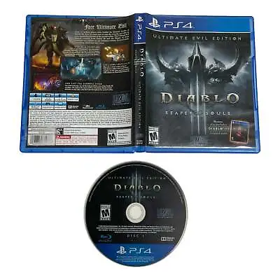 Diablo III (3) Reaper Of Souls Ultimate Evil Edition Sony Playstation 4 PS4 Vide • $12.99