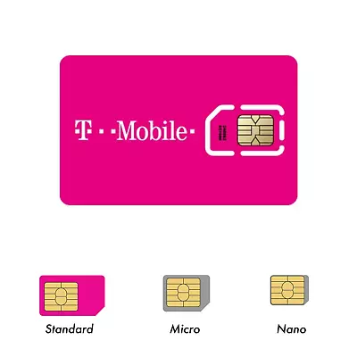 T-Mobile Prepaid Unlimited TalkText Data SIM Card Plans $25/$50/$60 FOR 30 Day • $24.98