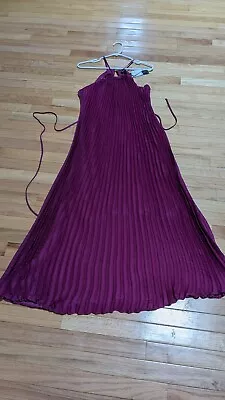Banana Republic Pleated Magenta Maxi Dress. NWT $140 • $45