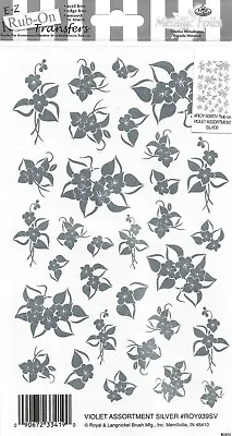 E-Z Rub-On Metallic Transfers (Violet Assortment Silver) Cardmaking - ROY939SV • £2.25