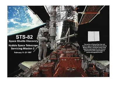 £10 • Buy FLOWN Space Shuttle Discovery - STS-82 - Payload Bay Liner - NASA - Space Hubble