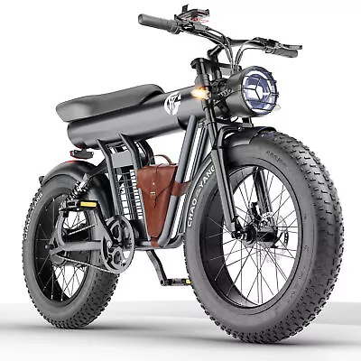 YYG Electric Bike For Adult 1200W 48V/20Ah Dual Suspension Fat Tire 32MPH Ebike • $1699