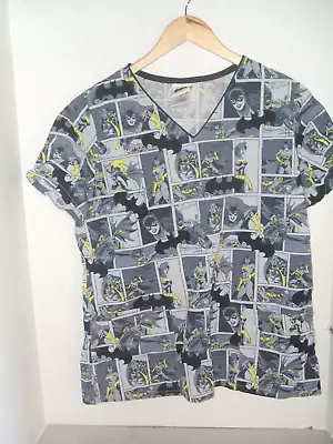 DC Comics Bat Woman Bat Girl Scrub Top Medium • $14.99