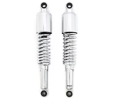 Shocks - Chrome - Eye / Eye - 350mm / 13 3/4  - Kawasaki KZ650 KZ900 KZ1000 Z1 • $98.95