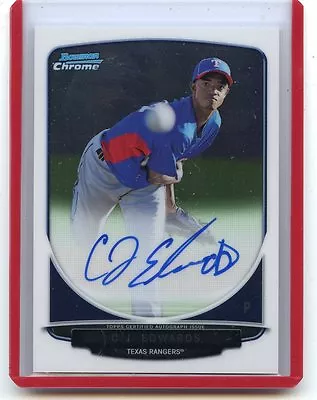 2013 Bowman Chrome #bcp-ce C.j. Edwards Autograph Rookie Rc Rangers 022815 • $15.96