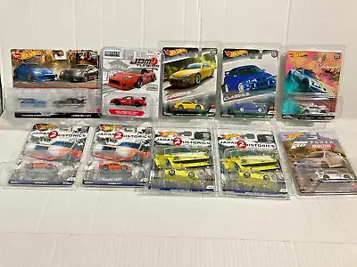 Hot Wheels Jada Japanese Performance Theme Lot Of 10 Mint On Card • $20