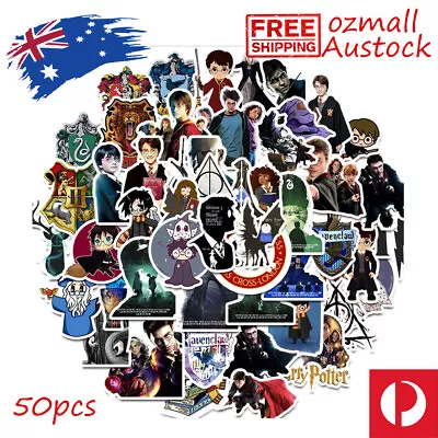$4.99 • Buy 50pcs Harry Potter Wiards Hogwart Decal Kid Stickers Skateboard Laptop Phone 