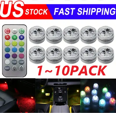 Colorful LED Lights Car Interior Accessories Atmosphere Lamp W/ Remote Control • $22.59