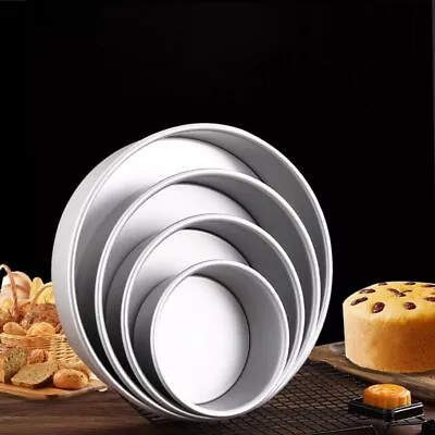 4/5/6/7/8 Inch Round Removable Bottom Aluminum Alloy Cake Pan Tin Baking Mould • $15.06
