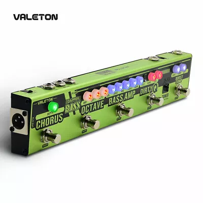 Valeton Dapper Bass Guitar Multi Effects Pedal Strip Bass Tuner Chorus Octaver • £99.99