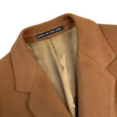 $395 • Buy VTG 42 R Anonymous Vicuna Brown 100 % Cashmere Over Coat Made England