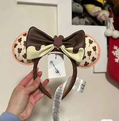 US 2023 Disney Parks Loungefly Minnie Mouse Ears Ice Cream Bar Scented Headband • $19.20