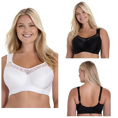 Miss Mary Of Sweden Cotton Simplex Bra Underwired Womens Lingerie 2070 • £57