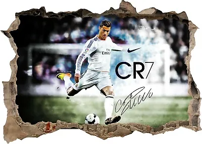 £8.95 • Buy Cristiano Ronaldo Football Real Madrid Bedroom Art Wall View Sticker Poster 6-93