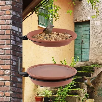 £10.59 • Buy Hanging Bird Feeder Bath Tray Plastic Bird Water Drinker Outdoor Garden Decor