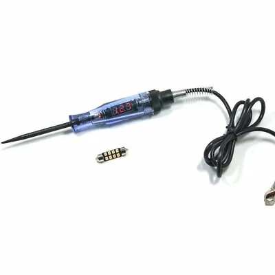 LED Light Car Digital LCD Tester Electric Voltage Test Pen Probe Detector • $19.72